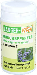Langer Vital Mönchspfeffer 350 mg mit Vitamin C Kapseln vegan 60 Stück – Bild 1 von 1