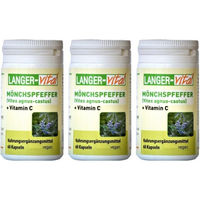 Produktbild von Langer Vital Mönchspfeffer Vitex agnus-castus mit Vitamin C Kapseln vegan 60 Stück
