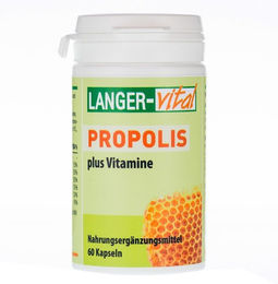 LANGER-vital Propolis plus Vitamine B-Komplex Kapseln 60 Stück – Bild 1 von 1
