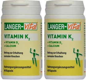 LANGER-Vital Vitamin K2 D3 Calcium Kapseln 120 Stück – Bild 1 von 1