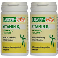 Produktbild von LANGER-Vital Vitamin K2 D3 Calcium Kapseln 120 Stück