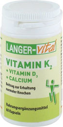 Langer vital Vitamin K2 D3 Calcium Kapseln 60 Stück – Bild 1 von 1
