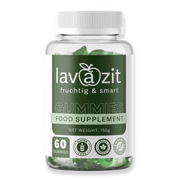 Lavazit Fruchtgummis mit Apfelessig und Vitaminen vegan 60 Stück – Bild 1 von 3
