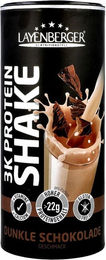 Layenberger 3k Protein Shake Dunkle Schokolade Pulver glutenfrei – Bild 1 von 3