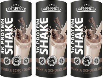 LAYENBERGER 3K Protein Shake Dunkle Schokolade Pulver glutenfrei – Bild 1 von 1