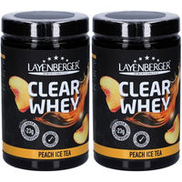 Produktbild von LAYENBERGER® Clear Whey Isolat Pulver Peach Ice Tea zuckerfrei
