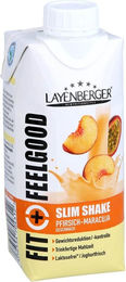 Layenberger Fit+feelgood Slim Shake Pfirsich-Maracuja laktosefrei und glutenfrei 330 ml – Bild 1 von 1