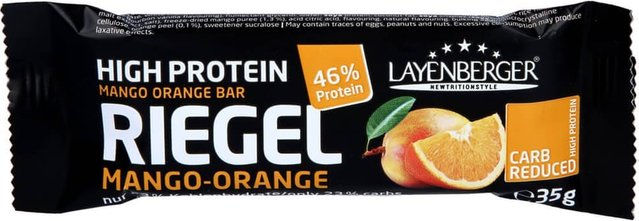 Layenberger Lowcarb.one Proteinriegel Mango Orange – Bild 1 von 3