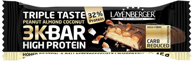 LAYENBERGER Triple Taste High Protein Riegel Erdnuss Mandel Kokos ohne Zusatzstoffe – Bild 1 von 1