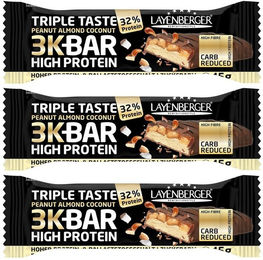 LAYENBERGER Triple Taste High Protein Riegel Erdnuss Mandel Kokos ohne Zusatzstoffe – Bild 1 von 1