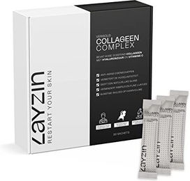 LAYZIN Beauty Kollagen Anti-Aging Komplex mit Verisol Kollagen Pulver aus Rind Typ I und Typ III zuckerfrei und ohne Zusatzstoffe – Bild 1 von 3