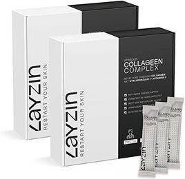 LAYZIN Beauty Kollagen Anti-Aging Komplex mit Verisol Kollagen Pulver Typ I und III zuckerfrei und ohne Zusatzstoffe – Bild 1 von 3