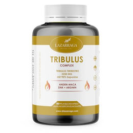 Lazarraga Tribulus Complex Maca mit Arginin und Zink 180 vegane Kapseln glutenfrei laktosefrei zuckerfrei – Bild 1 von 4