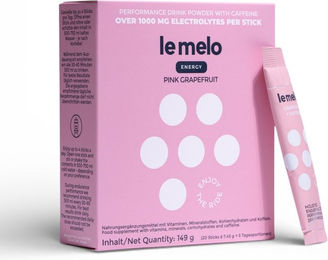 le melo Funktionale Hydration Pink Grapefruit mit Koffein Sticks – Bild 1 von 2