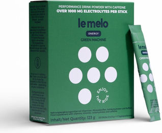 le melo GREEN MACHINE Funktionale Hydration mit Koffein Sticks für Sportler – Bild 1 von 4