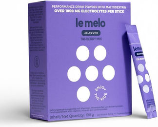 le melo TRI BERRY Funktionale Hydration mit Kohlenhydraten Beeren-Mix Sticks für Sportler – Bild 1 von 2