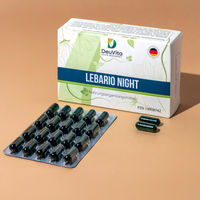 Produktbild von Lebario Night Melatonin und L-Tryptophan Kapseln vegan 60 Stück