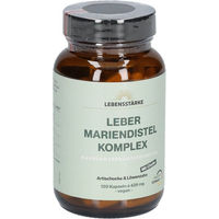Produktbild von LEBENSSTÄRKE Leber Mariendistel Komplex hochdosiert mit Artischocke, Löwenzahn, Mariendistel (80% Silymarin) und Cholin, vegan, 120 Kapseln