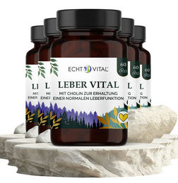 Leber Vital mit 9 Pflanzenstoffen von ECHT VITAL GmbH vegane Kapseln – Bild 1 von 1