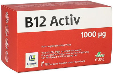 Leitner Lifecare B12 1000 µg Kapseln 120 Stück – Bild 1 von 1