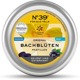 Lemon Pharma Bachblüten Pastillen Nr. 39 Schwarze Johannisbeere Original Mischung nach Dr. Bach vegan zuckerfrei Lutschtabletten – Bild 1 von 4