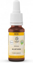 Lemon Pharma Bio Bachblüten Tropfen N°21 Mustard (Wilder Senf), vegan, 20 ml – Bild 1 von 4