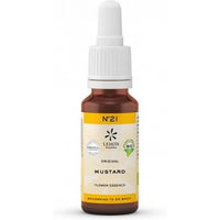 Produktbild von Lemon Pharma Bio Bachblüten Tropfen N°21 Mustard (Wilder Senf), vegan, 20 ml