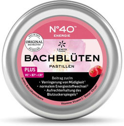 Lemon Pharma Bio Bachblüten Pastillen N°40 Energie nach Dr. Bach, vegan, Rote-Johannisbeere-Geschmack, Lutschtabletten – Bild 1 von 4