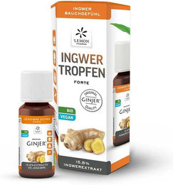 Lemon Pharma Ginjer Forte Ingwertropfen 20 ml hochdosiert bio vegan – Bild 1 von 8