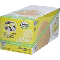 Produktbild von Lenny & Larry’s The Complete Cookie Lemon Poppy Seed Protein-Riegel vegan vegetarisch