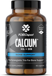 Leovitala Labs Polleo Calcium Citrat mit Vitamin K1 und Vitamin D3 Kapseln für Sportler – Bild 1 von 2