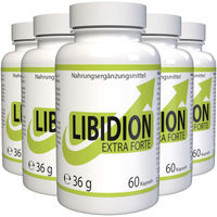 Produktbild von Libidion Extra Forte Maca Kapseln vegan ohne Zusatzstoffe 300 Stück