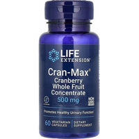 Produktbild von Life Extension Cran-Max Cranberry-Vollfruchtkonzentrat 500 mg vegetarische Kapseln 60 Stück