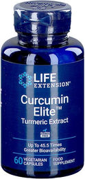 Life Extension Curcumin Elite Turmeric Extrakt Kapseln vegetarisch glutenfrei 60 Stück – Bild 1 von 2
