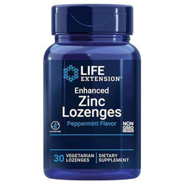 Life Extension Enhanced Zinc Lutschtabletten mit Pfefferminz-Geschmack, 30 vegane Lutschtabletten, glutenfrei und vegetarisch – Bild 1 von 5