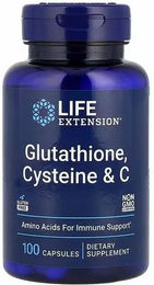 Life Extension Glutathion, Cystein & Vitamin C Kapseln vegan 100 Stück – Bild 1 von 1