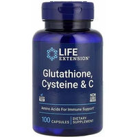 Produktbild von Life Extension Glutathion, Cystein & Vitamin C Kapseln vegan 100 Stück