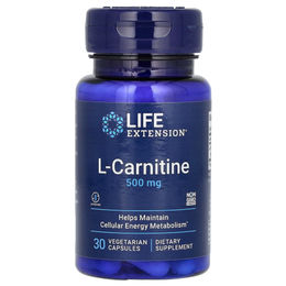 Life Extension L-Carnitin 500 mg vegetarische Kapseln 30 Stück – Bild 1 von 1