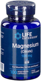 Life Extension Magnesiumcitrat 100 mg Kapseln vegetarisch und glutenfrei – Bild 1 von 2