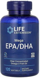 Life Extension Mega EPA/DHA Omega-3 Kapseln 120 Stück – Bild 1 von 1