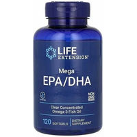 Produktbild von Life Extension Mega EPA/DHA Omega-3 Kapseln 120 Stück