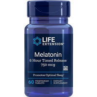 Produktbild von Life Extension Melatonin 750 µg Tabletten vegetarisch 6 Stunden Zeitfreisetzung 60 Stück