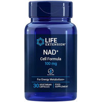 Produktbild von Life Extension NAD+ Cell Formula Nicotinamid Ribosid 100 mg Kapseln vegan für Erwachsene 30 Stück