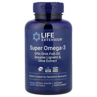 Produktbild von Life Extension Super Omega-3 Fischöl Kapseln mit EPA und DHA 120 Kapseln