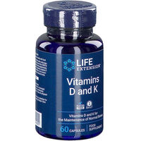 Produktbild von Life Extension Vitamin D und K Kapseln glutenfrei 60 Stück