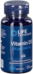 Life Extension Vitamin D3 1000 I.E. Kapseln glutenfrei 120 Stück – Bild 1 von 2