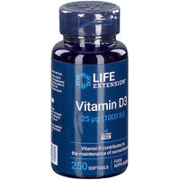 Produktbild von Life Extension Vitamin D3 1000 I.E. Kapseln glutenfrei 120 Stück