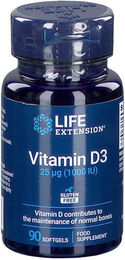 Life Extension Vitamin D3 1000 I.E. Kapseln glutenfrei 120 Stück – Bild 1 von 1