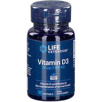 Produktbild von Life Extension Vitamin D3 1000 I.E. Kapseln glutenfrei 120 Stück