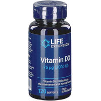 Produktbild von Life Extension Vitamin D3 3000 I.E. Kapseln glutenfrei 120 Stück